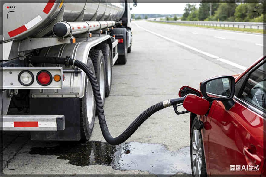 大石桥汽车救援送水案例